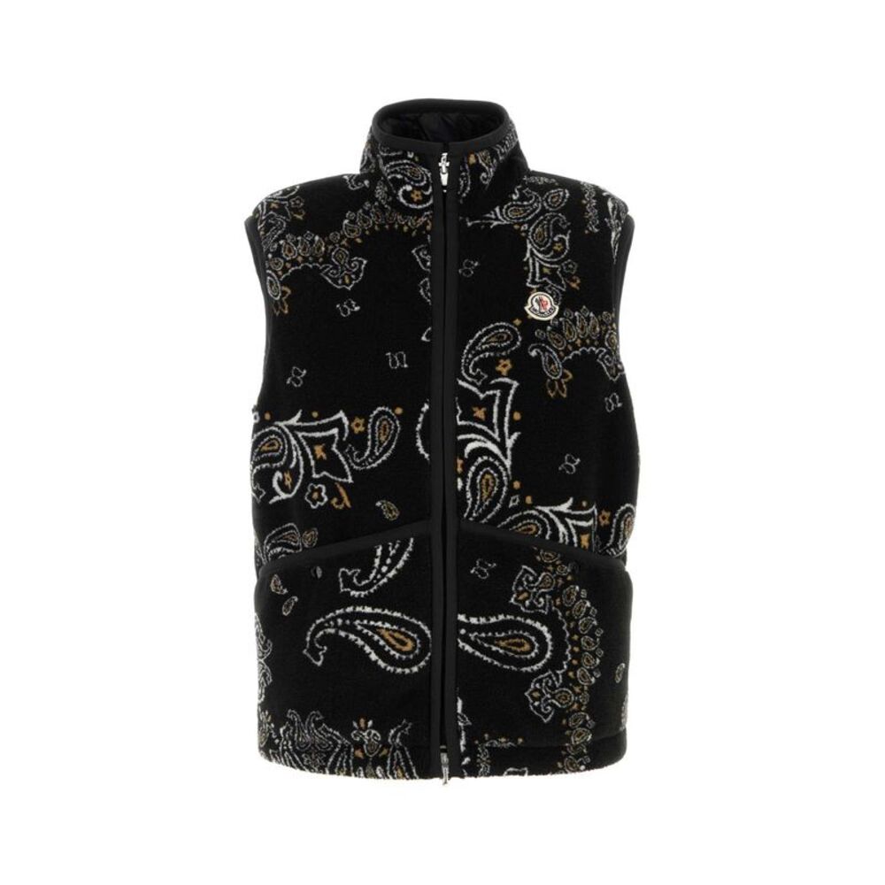 Moncler Men Printed Teddy Reversible Vest